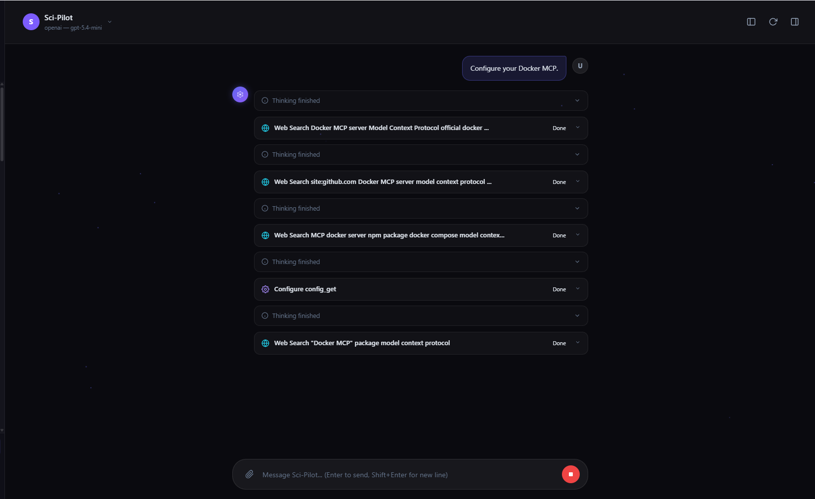 Agent automatically configuring itself